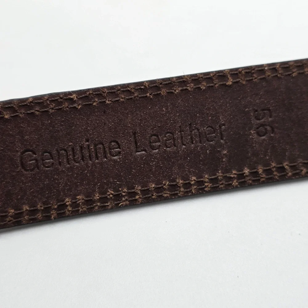 Timberland Brown 35Mm Boot Leather Belt 1.25
